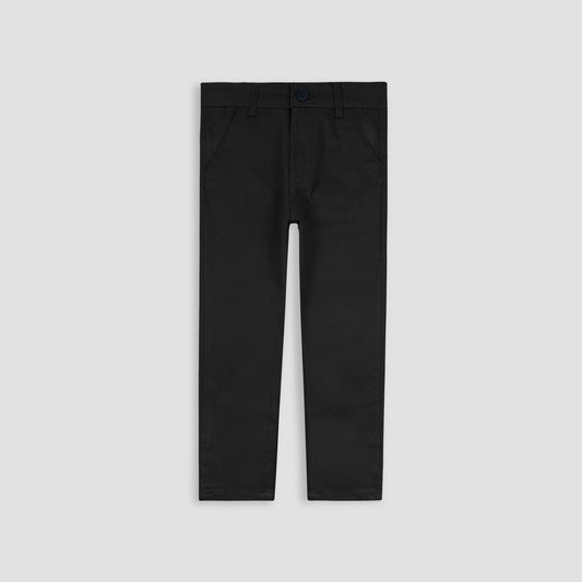 Sleek Cotton Pant-Black