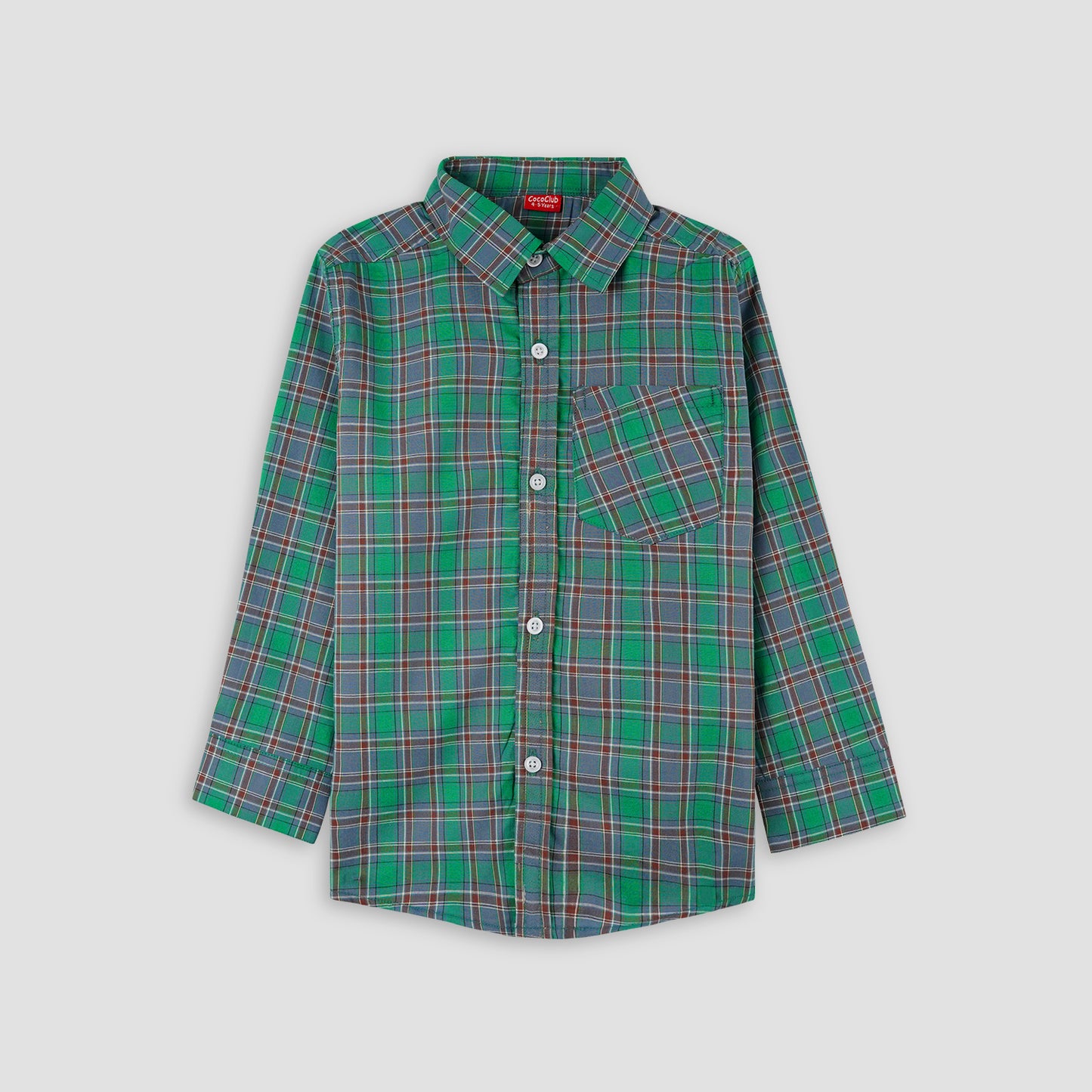 Multi Green Checkered Full Sleeves Casual shirt -BCS02