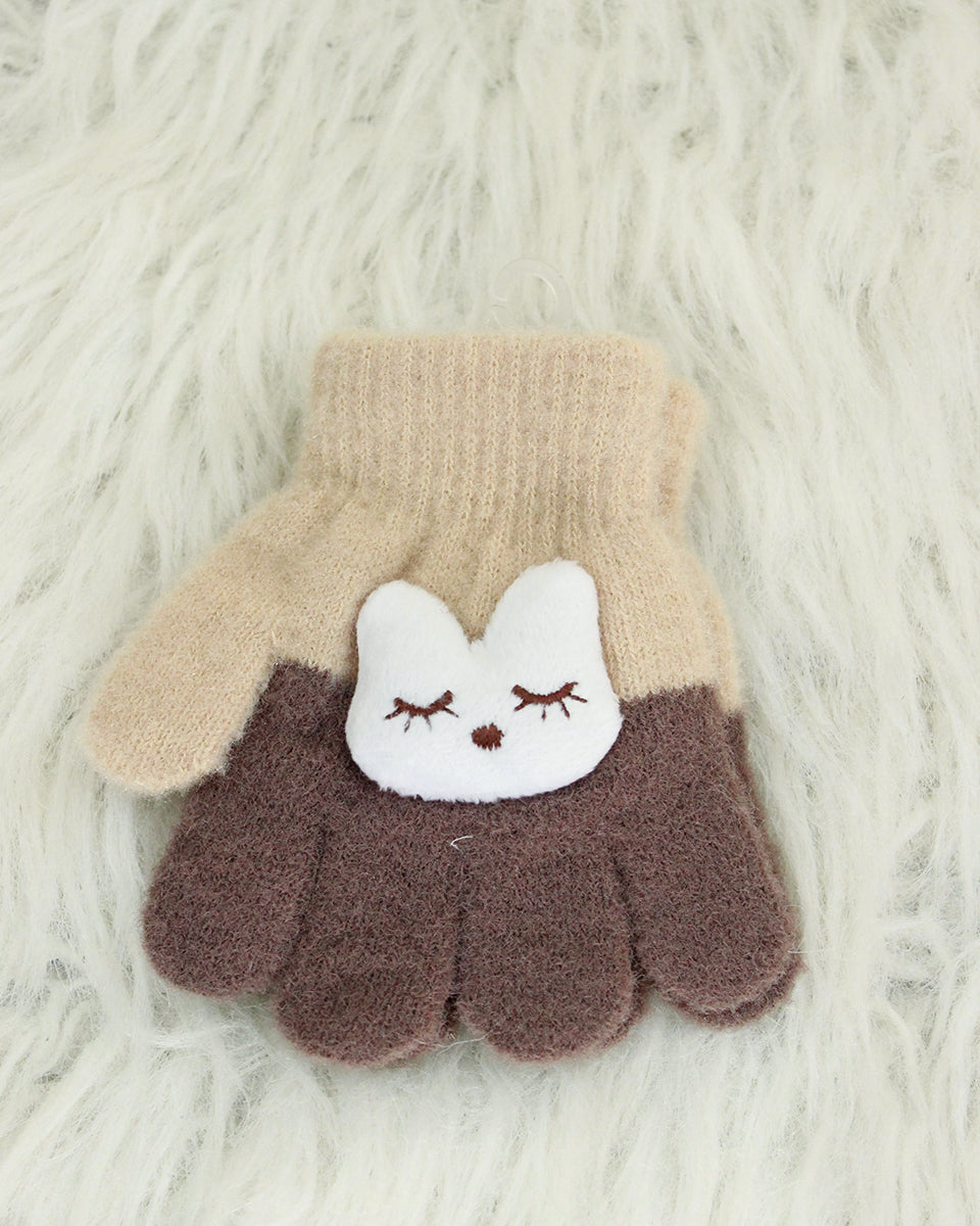 Kids Woolen Gloves - Kitty