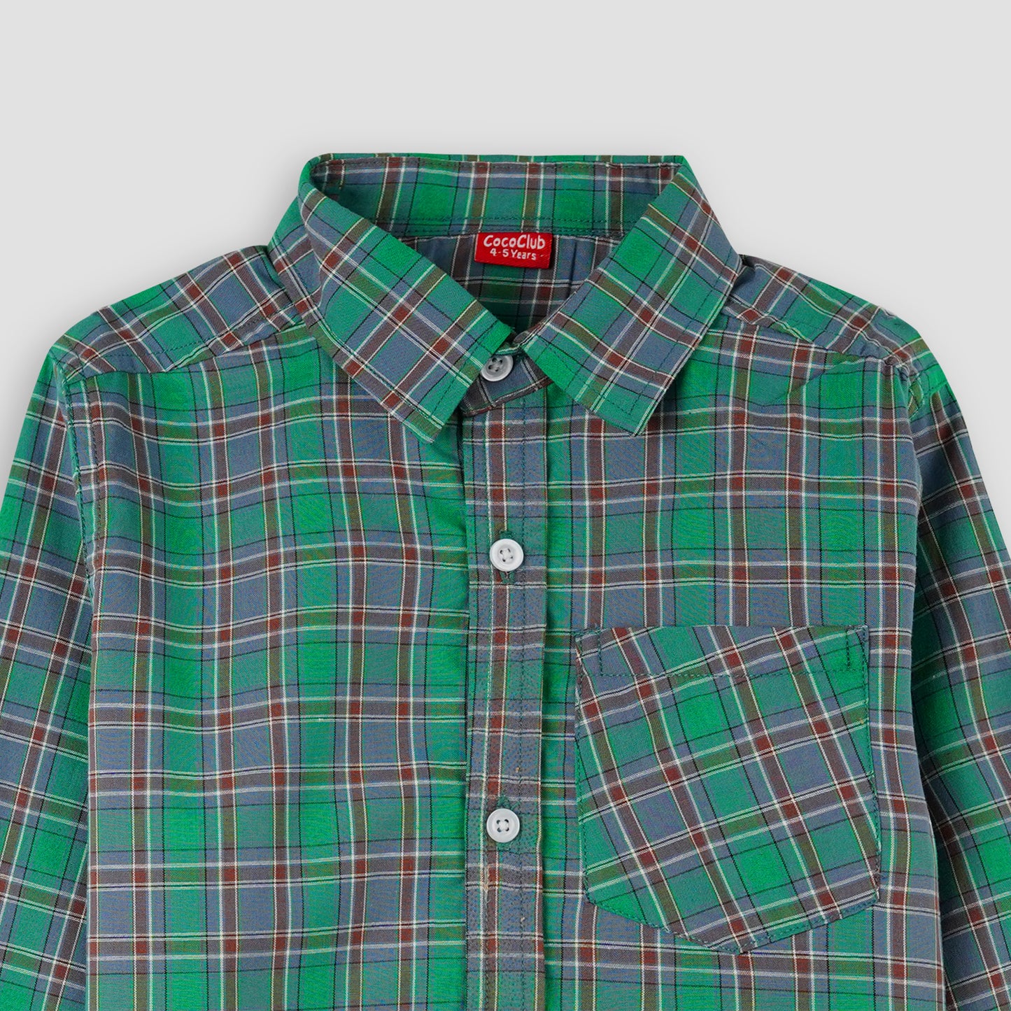 Multi Green Checkered Full Sleeves Casual shirt -BCS02