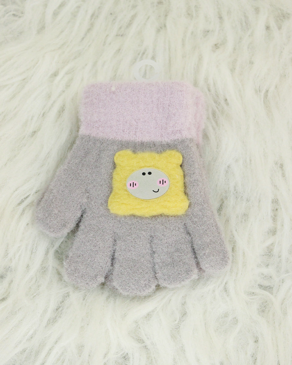 Kids Woolen Gloves - Smily