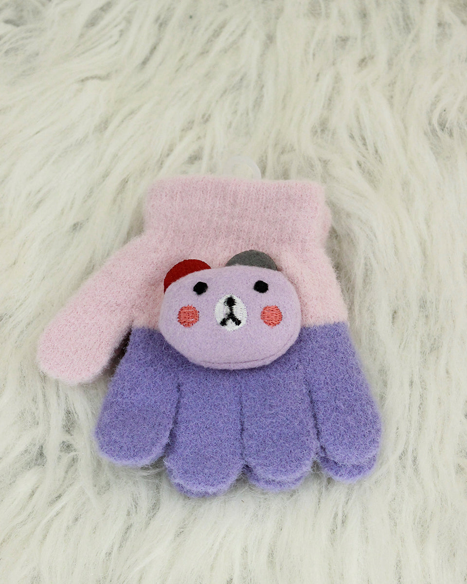 Kids Woolen Gloves - Teddy