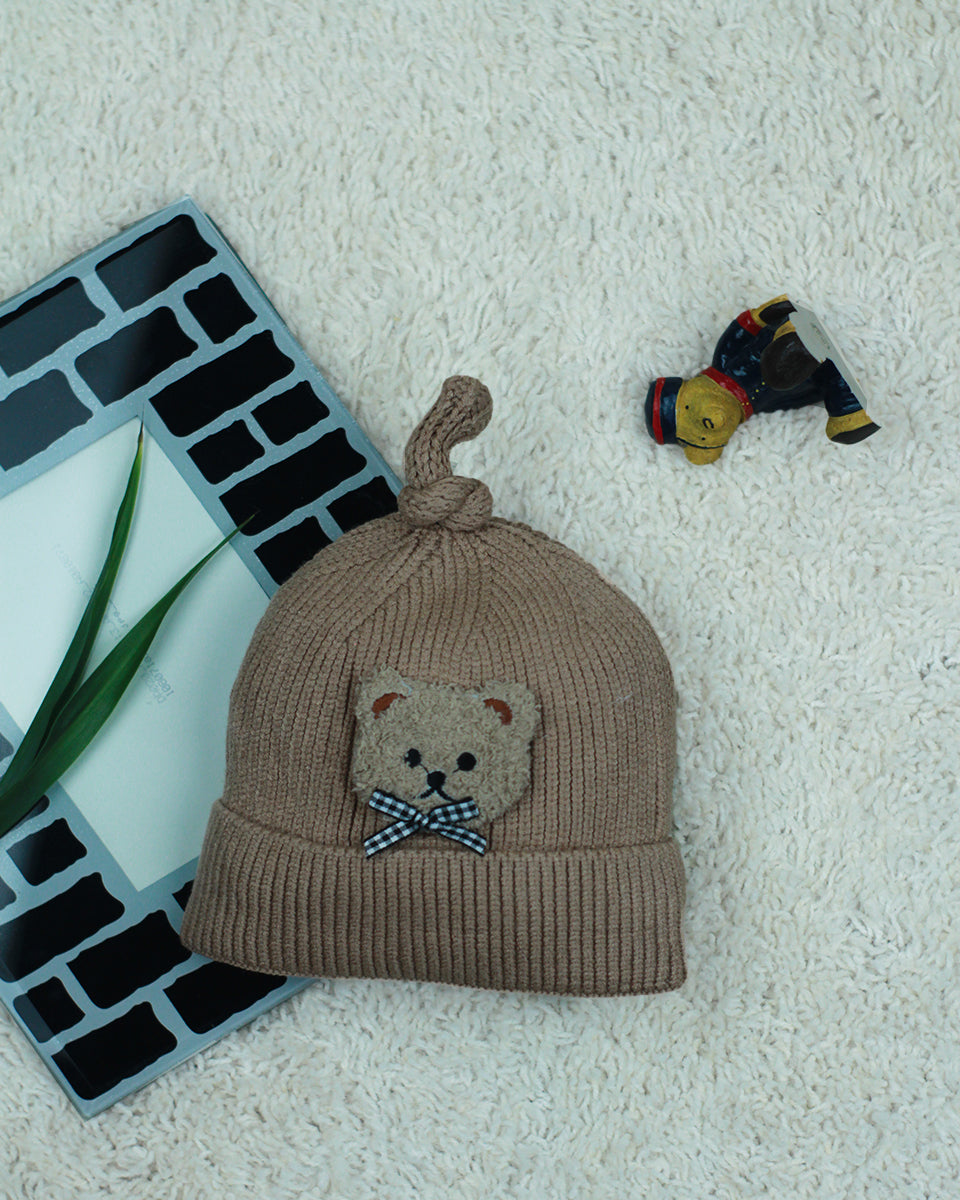 kids Woolen knitted Caps - Teddy