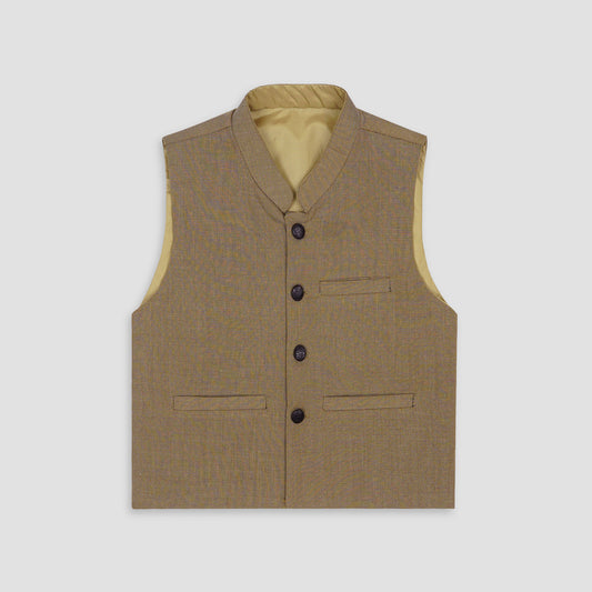 Boys Waistcoat Sufi Brown -WC14