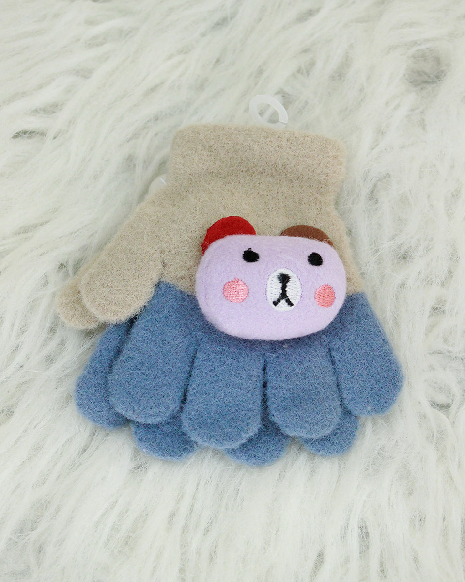 Kids Woolen Gloves - Teddy