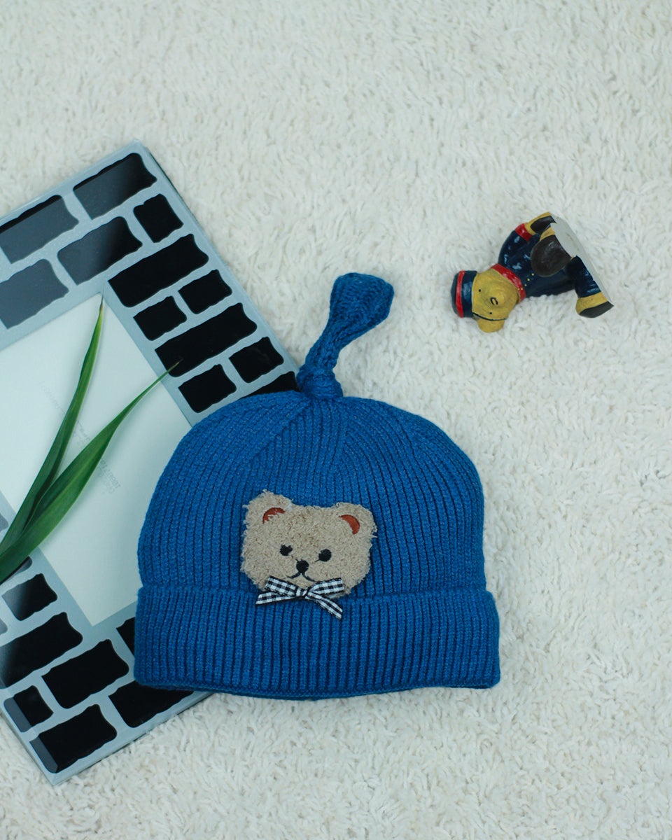 kids Woolen knitted Caps - Teddy