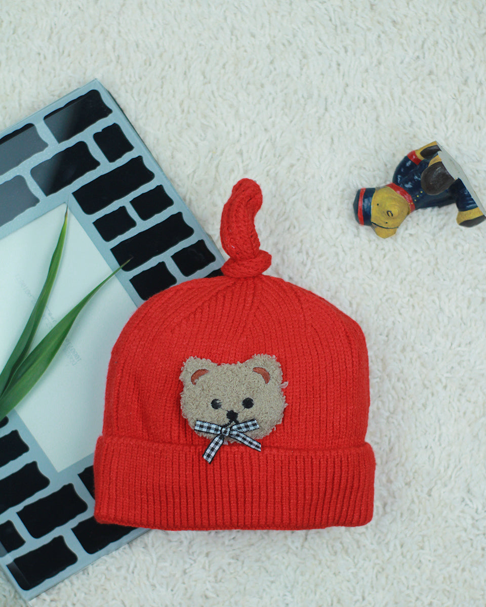 kids Woolen knitted Caps - Teddy