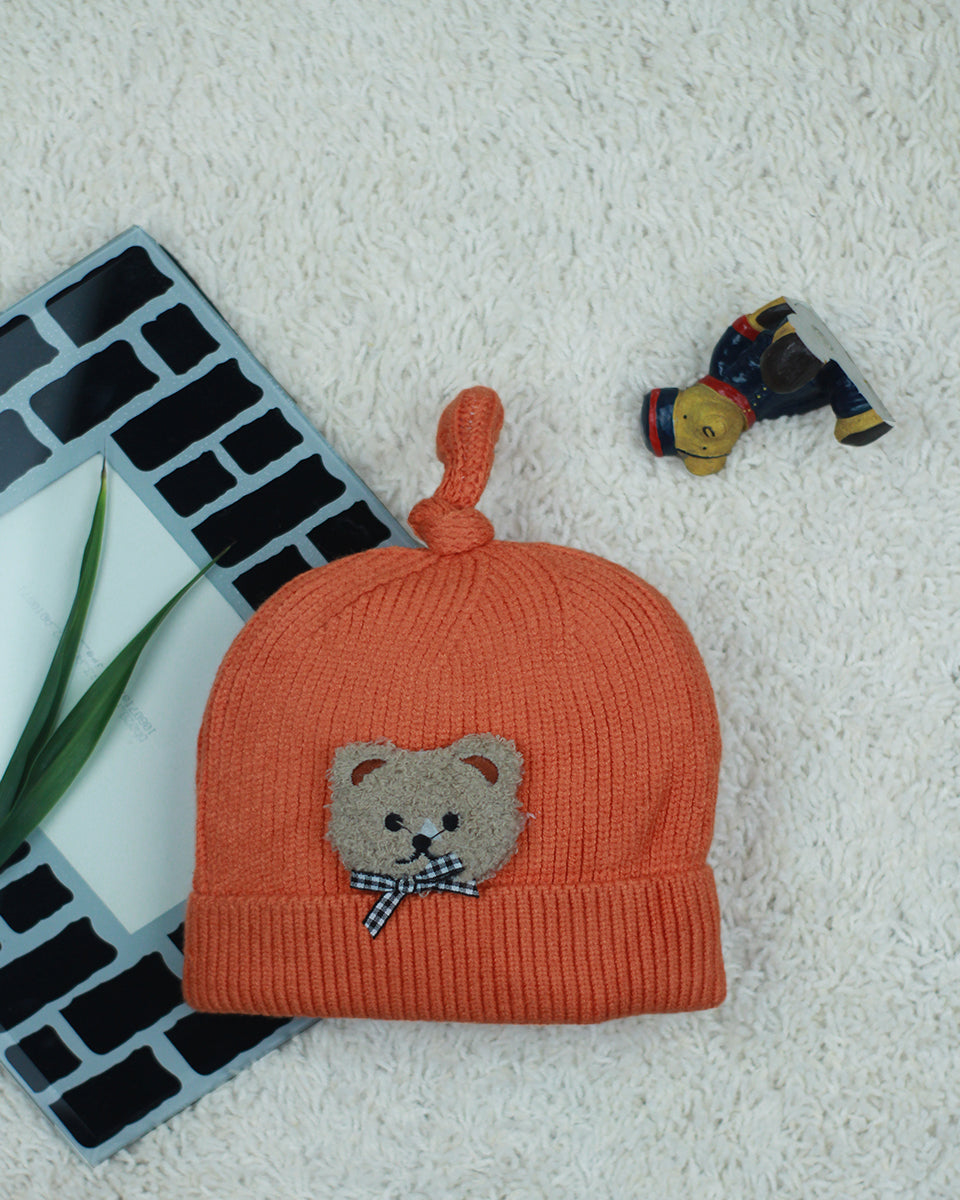 kids Woolen knitted Caps - Teddy