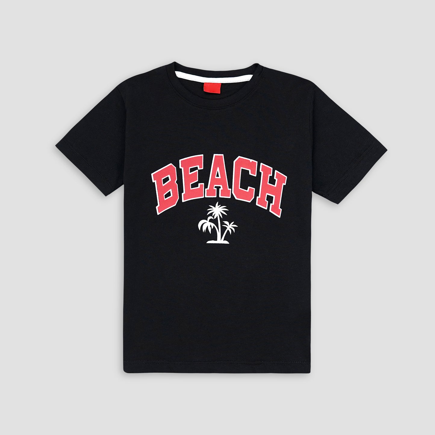 Boys Beach T-Shirt-Black -TS003