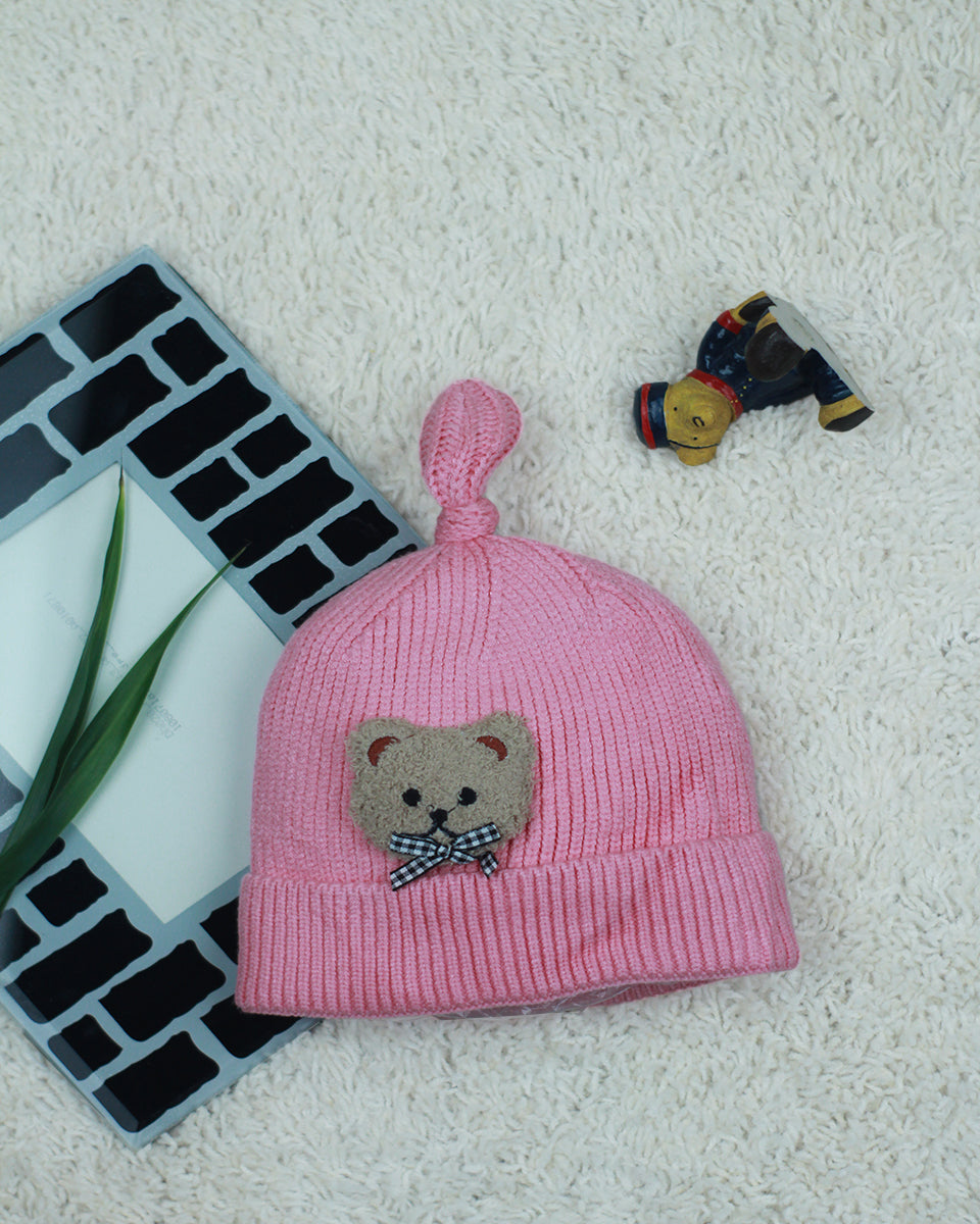 kids Woolen knitted Caps - Teddy