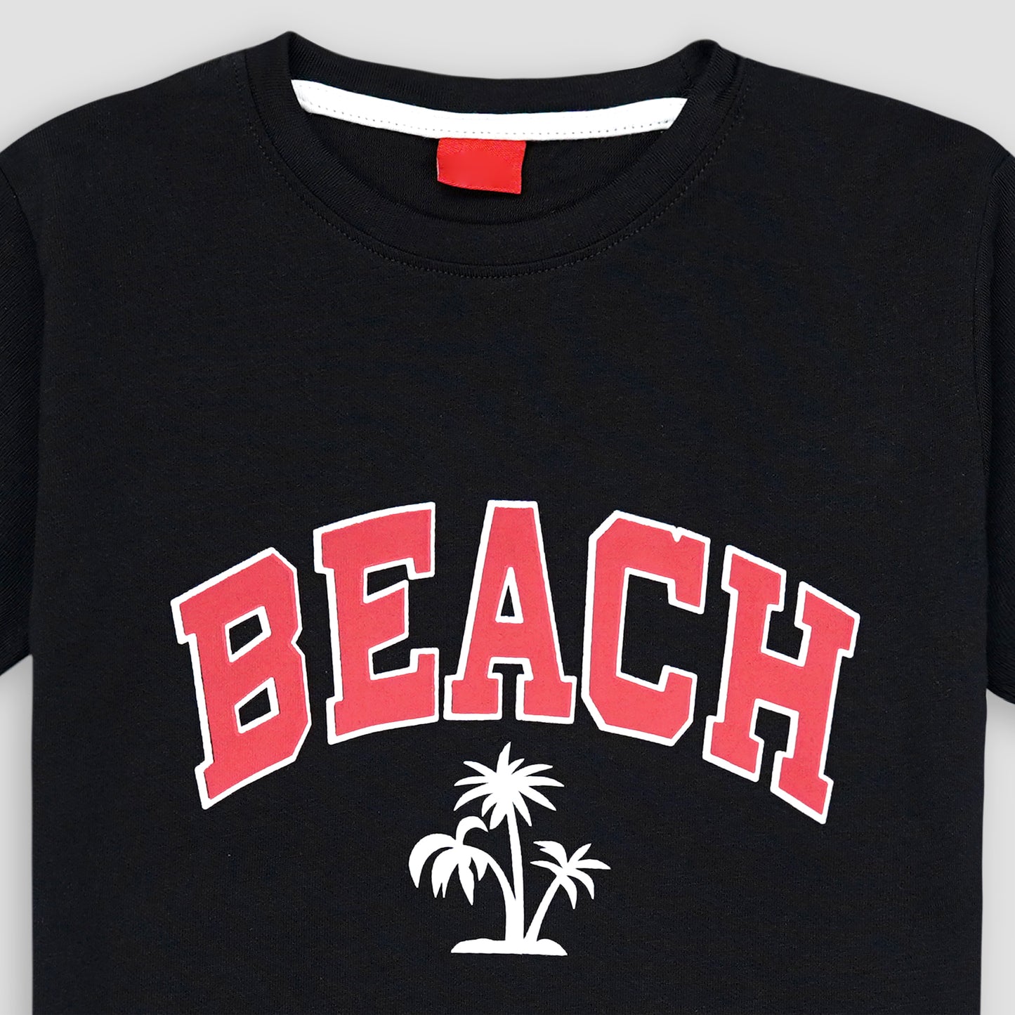 Boys Beach T-Shirt-Black -TS003