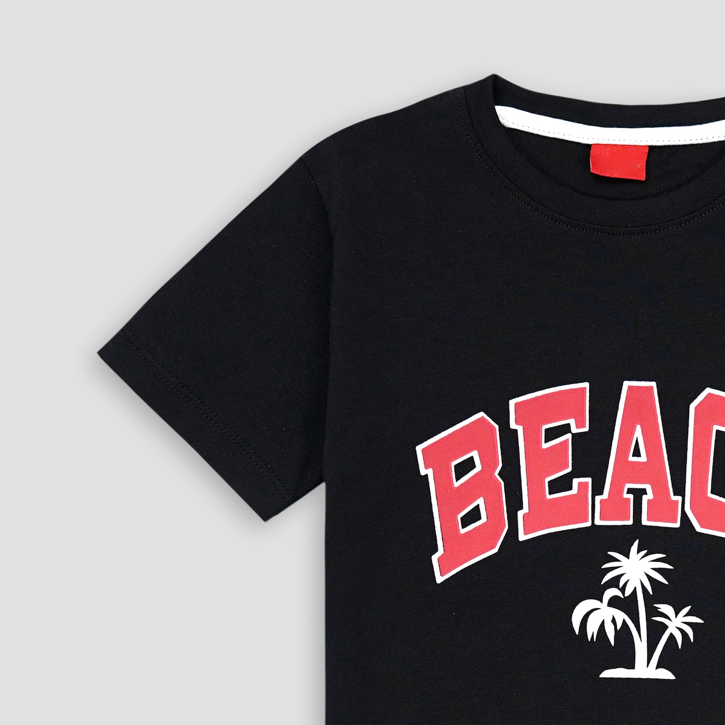 Boys Beach T-Shirt-Black -TS003