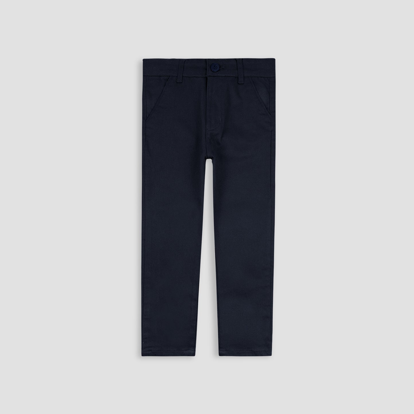 Sleek Cotton Pant-Navy