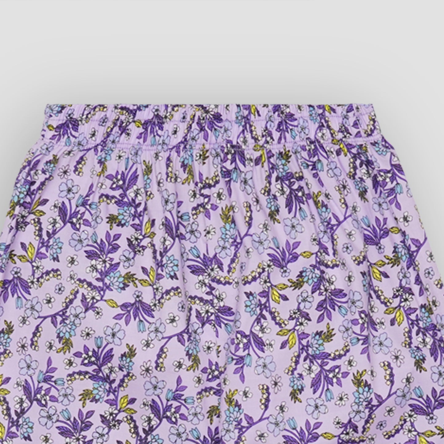 Purple Garden crop-top with Bell Bottom -CT135