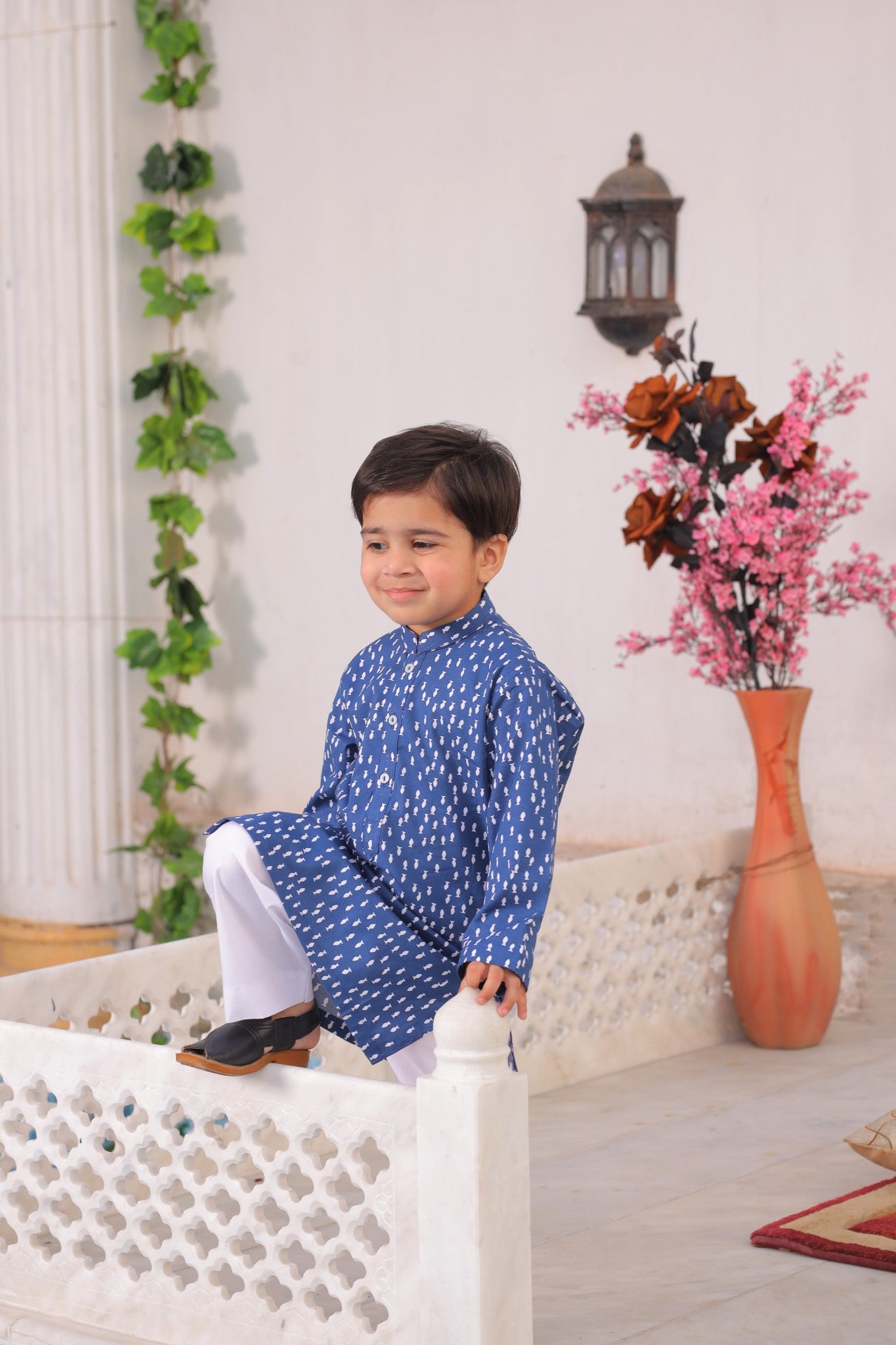 Fishy Blue Kurta with Trouser