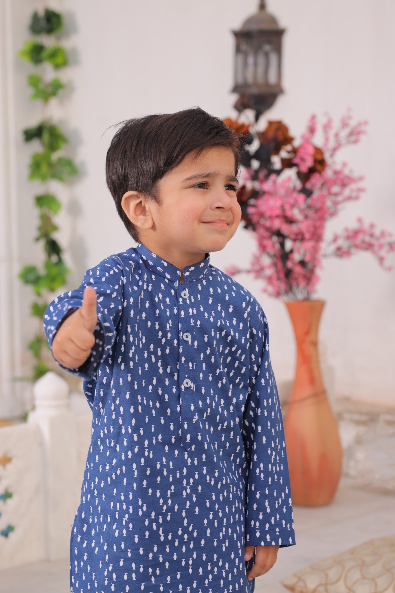 Fishy Blue Kurta with Trouser