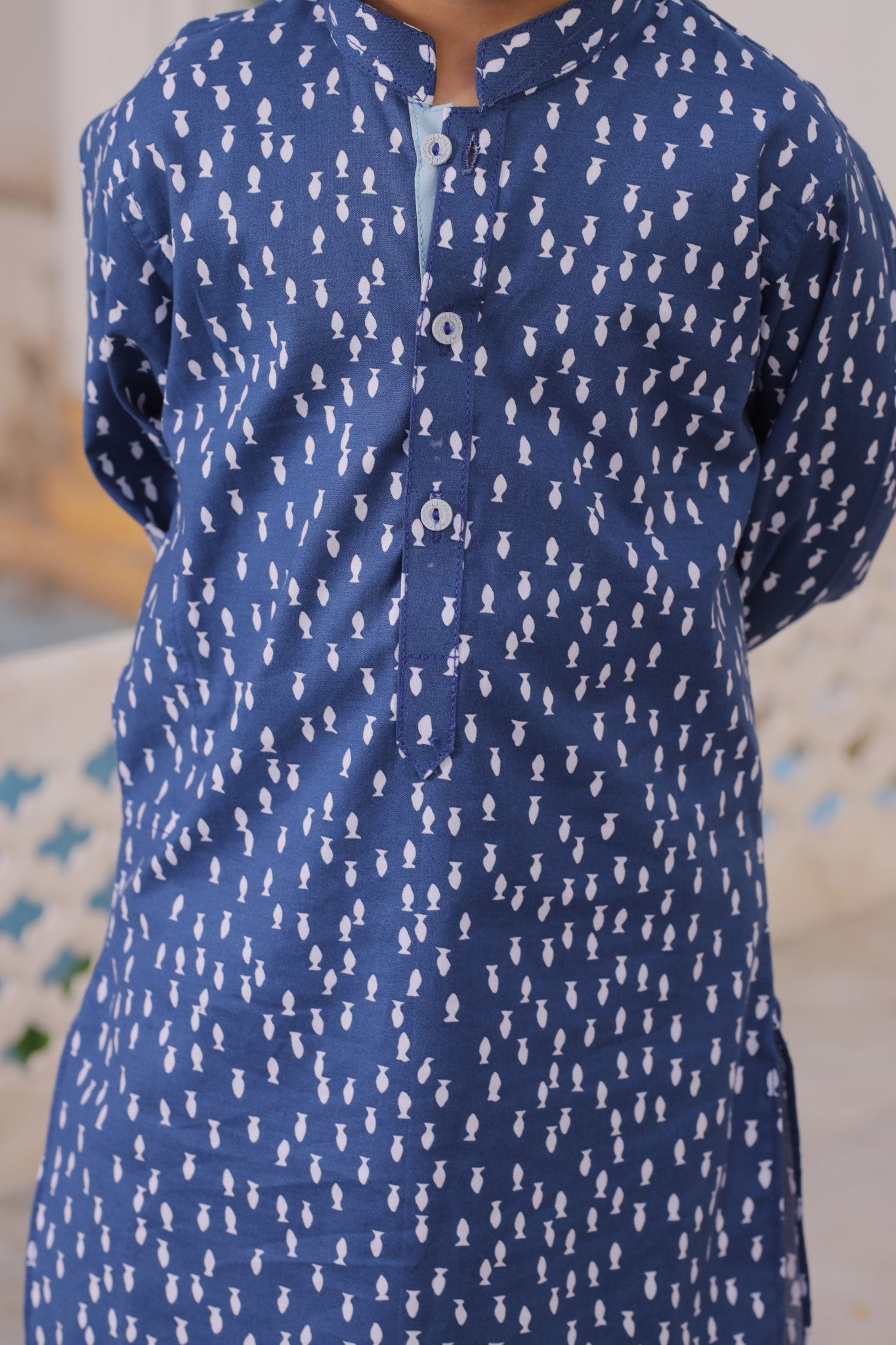 Fishy Blue Kurta with Trouser