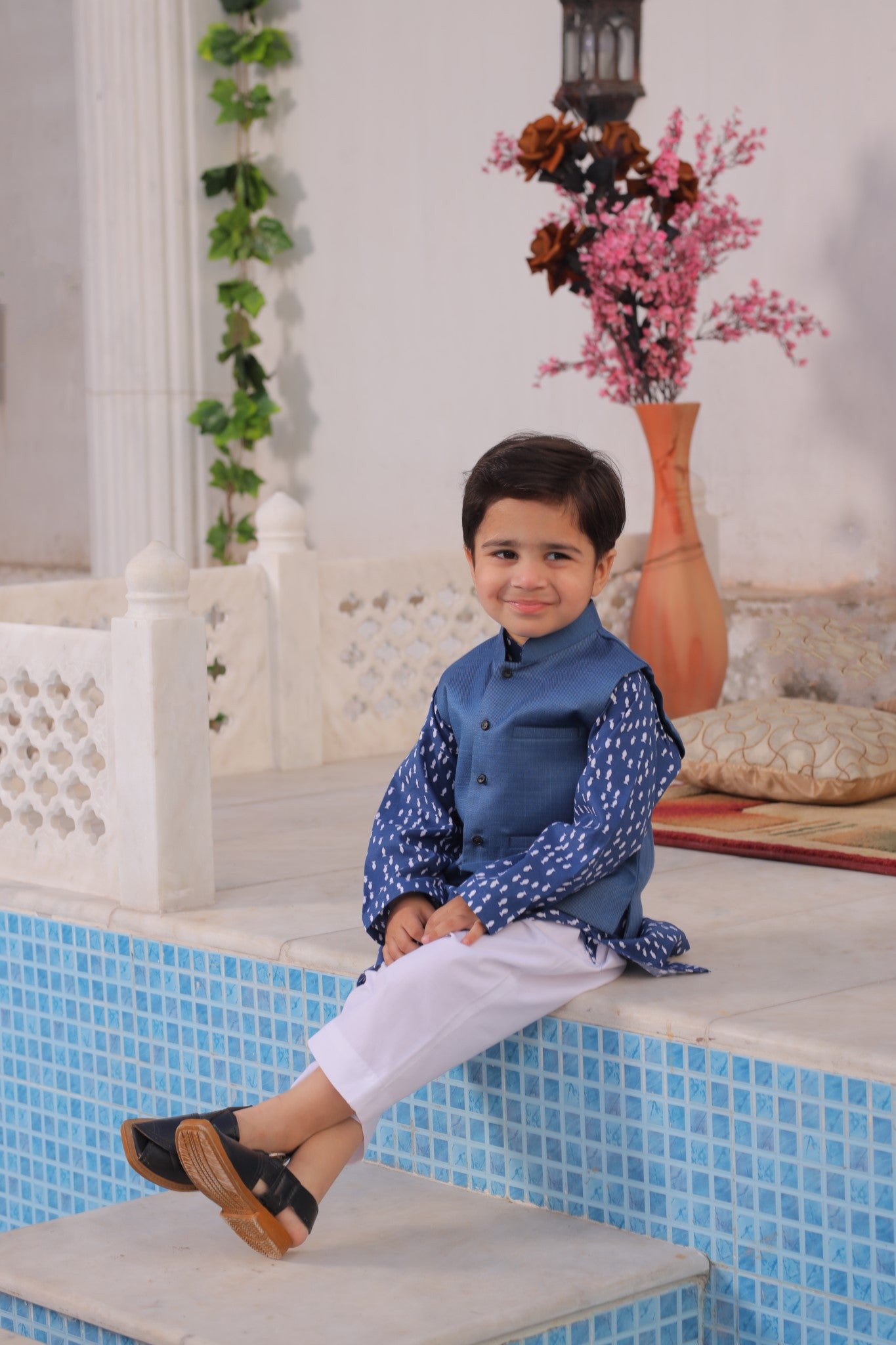 Fishy Blue Kurta with Trouser