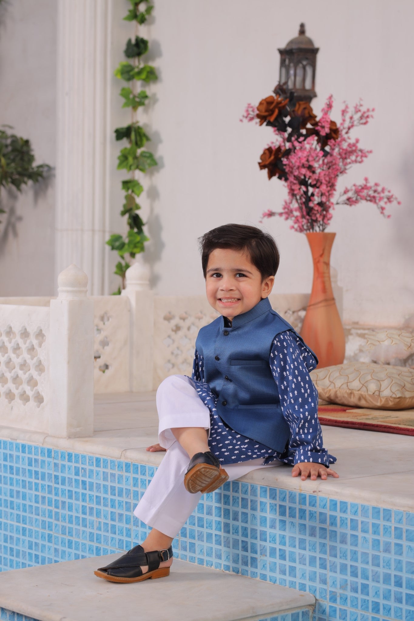 Fishy Blue Kurta with Trouser