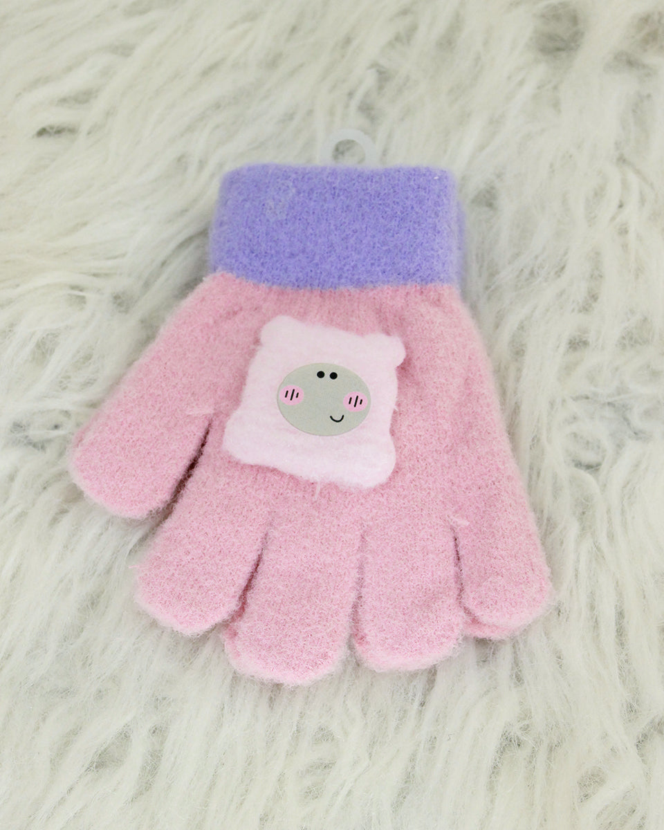 Kids Woolen Gloves - Smily