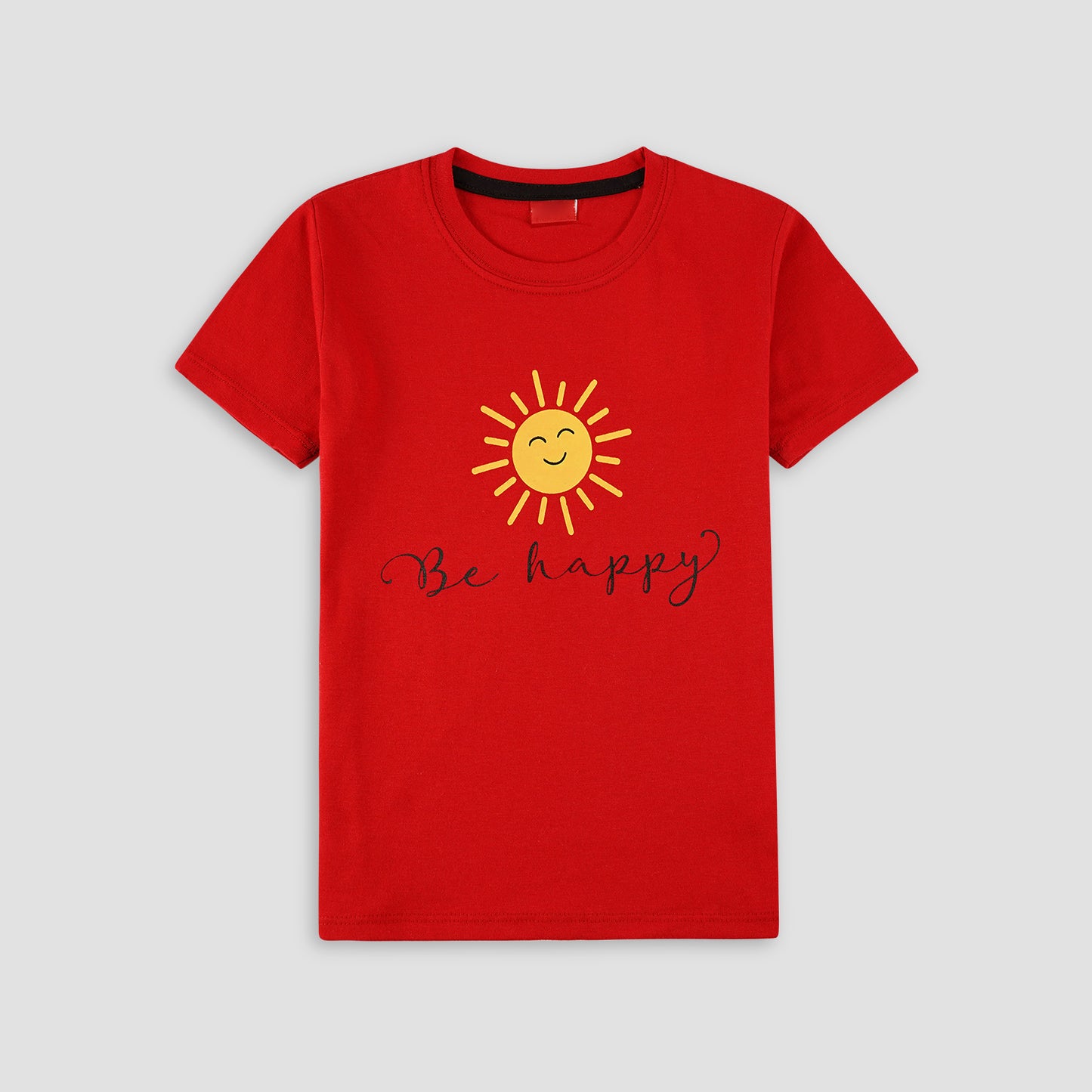 Be Happy T-Shirt - Red