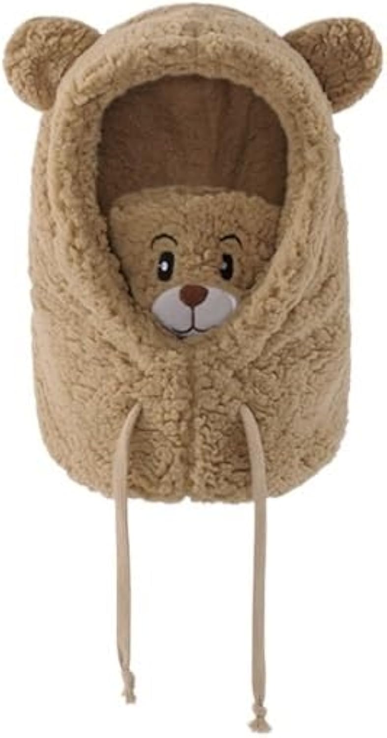 BC114 - Warm Plush 2 in 1 Cap with Mask - Free Size