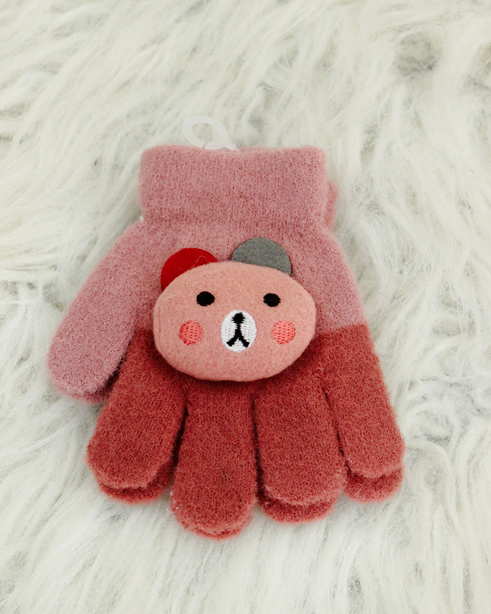 Kids Woolen Gloves - Teddy