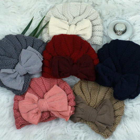 Woolen Turban Caps - Bow