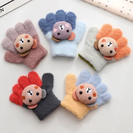 Kids Woolen Gloves - Teddy