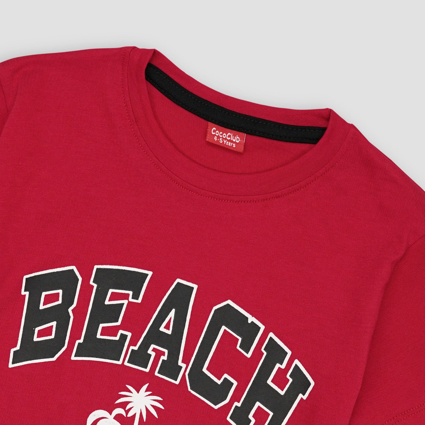 Beach T-Shirt -Red -TS002