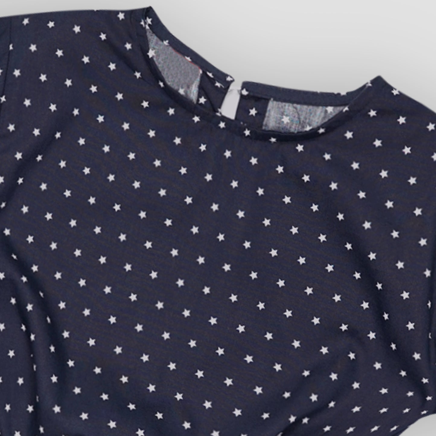 Navy Star crop-top with Bell Bottom -CT144