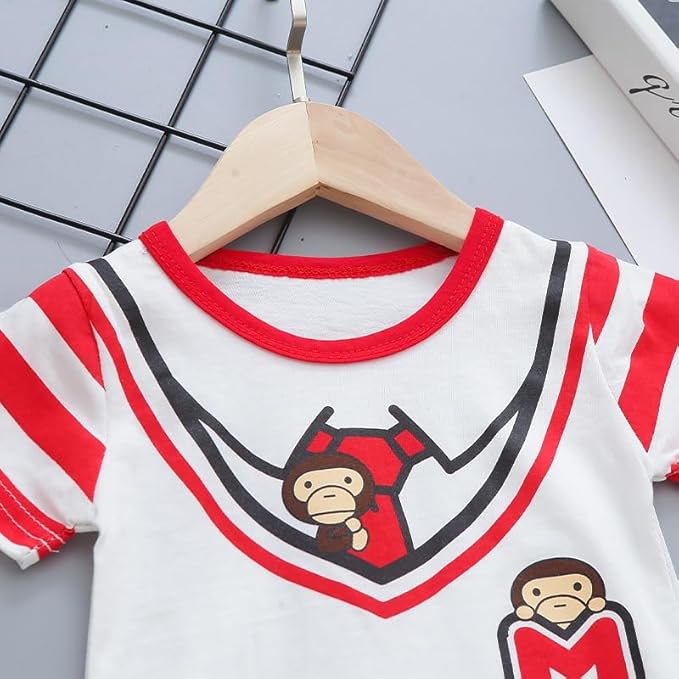 Kids Cotton T-Shirt & Shorts Set |Ape Gentleman -CS1101