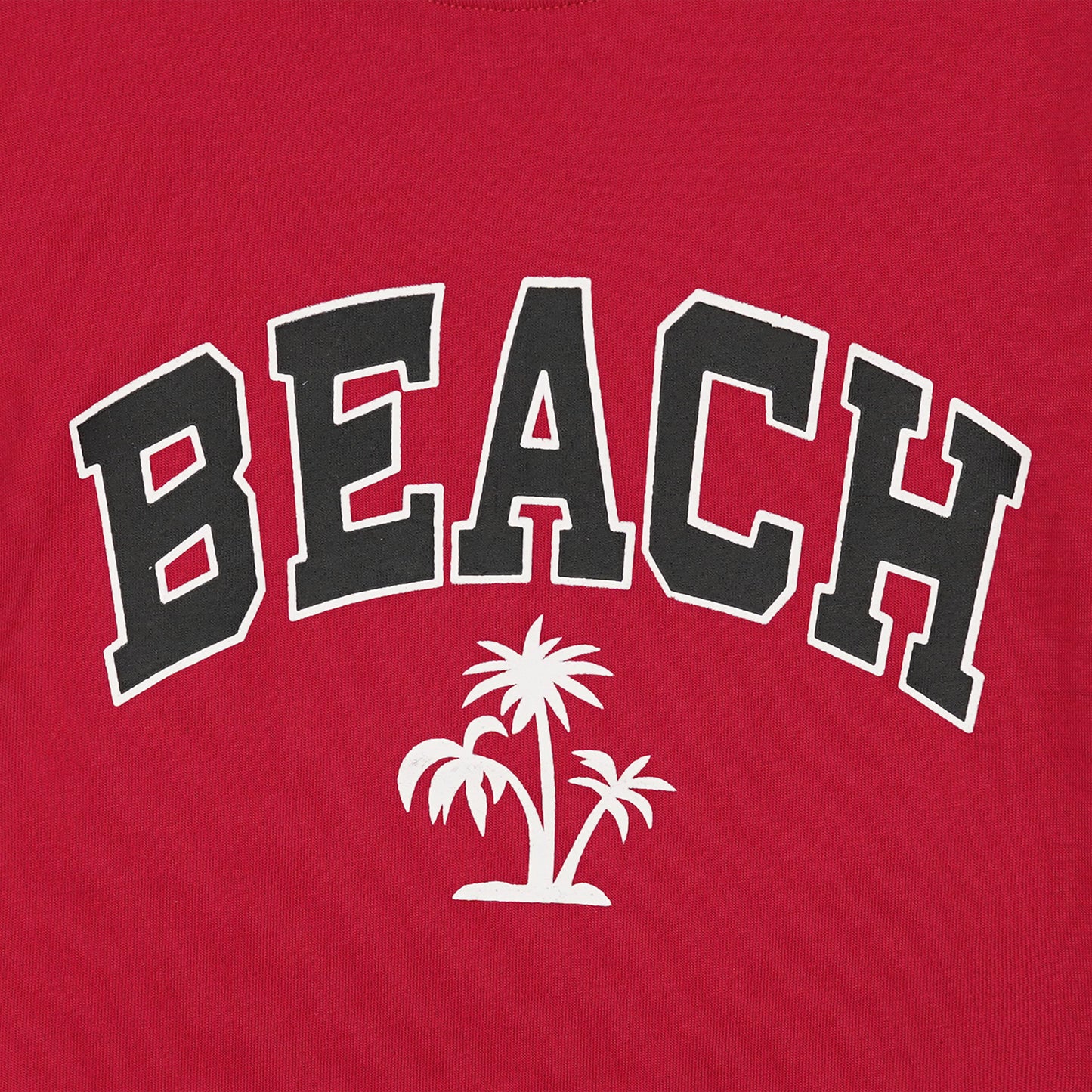 Beach T-Shirt -Red -TS002