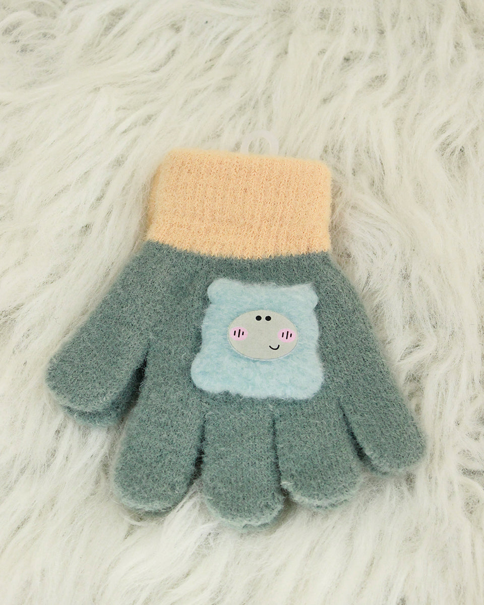 Kids Woolen Gloves - Smily