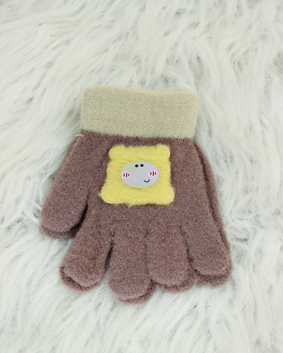 Kids Woolen Gloves - Smily