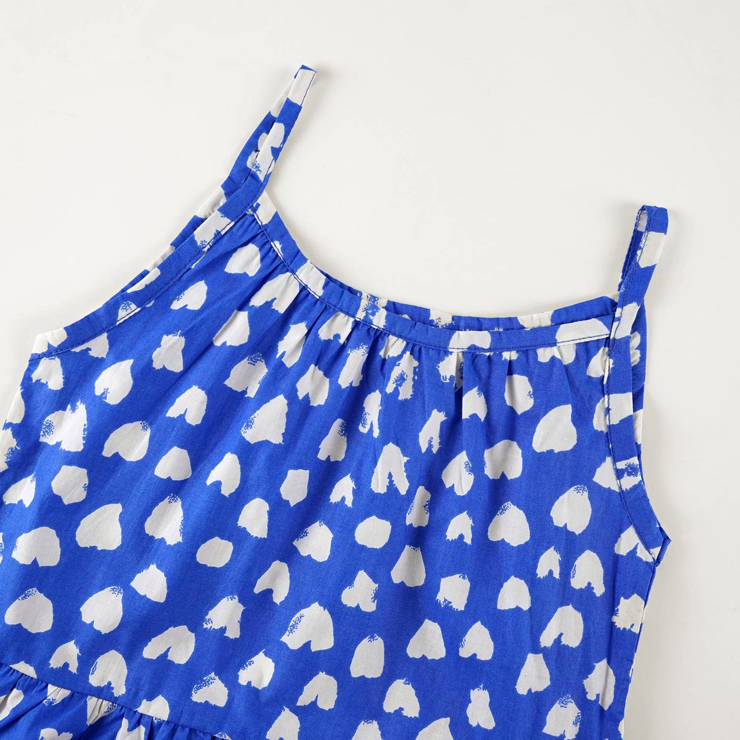 Frock with Bell Bottom- Blue Hearts