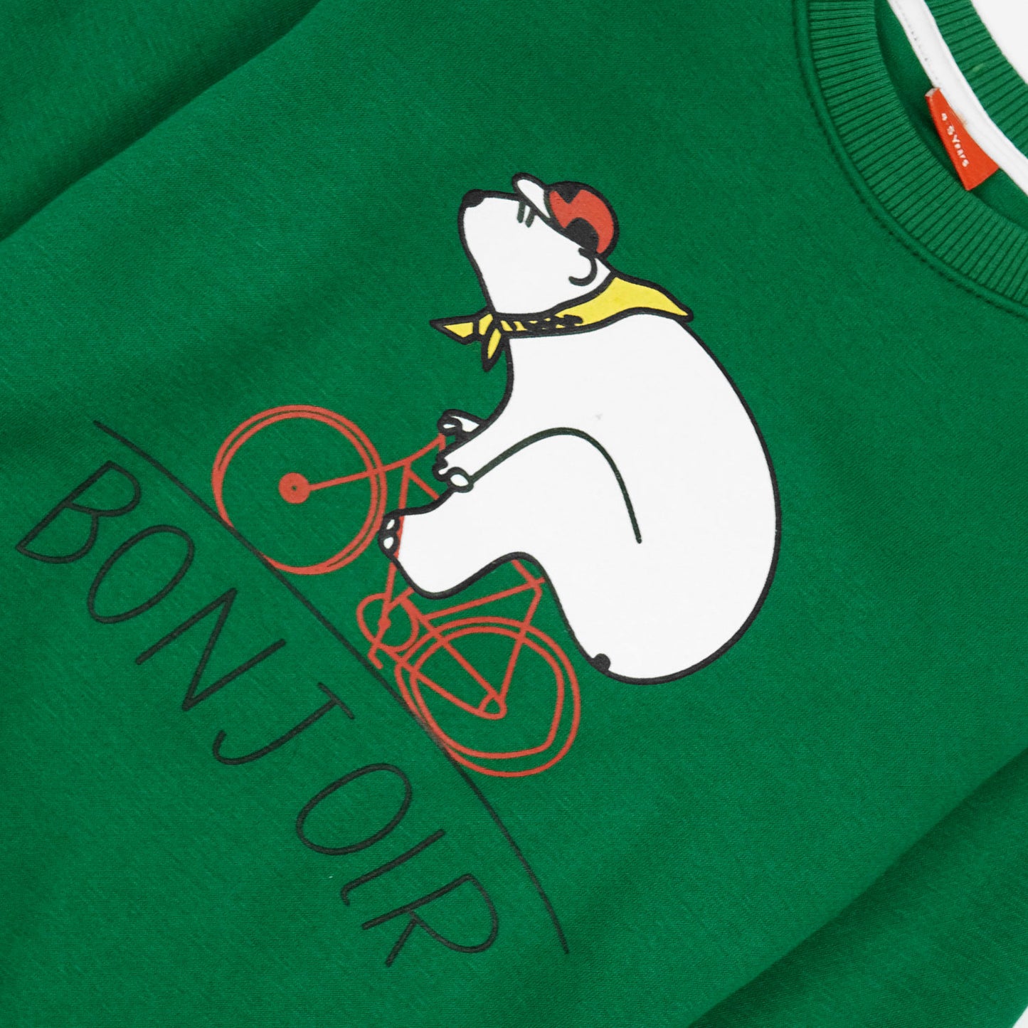 Cycling Bear Fleece Sweat Shirt