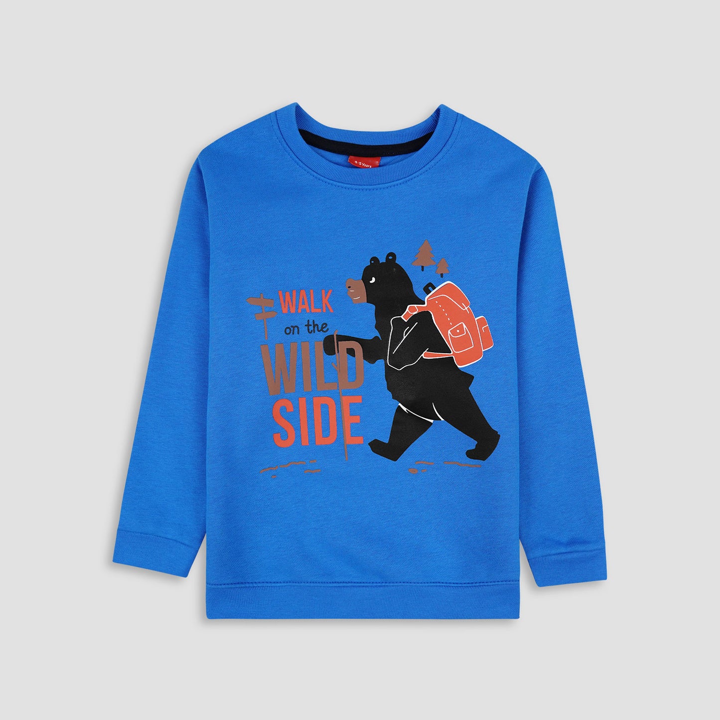 Wild Side Fleece Sweat Shirt - Blue