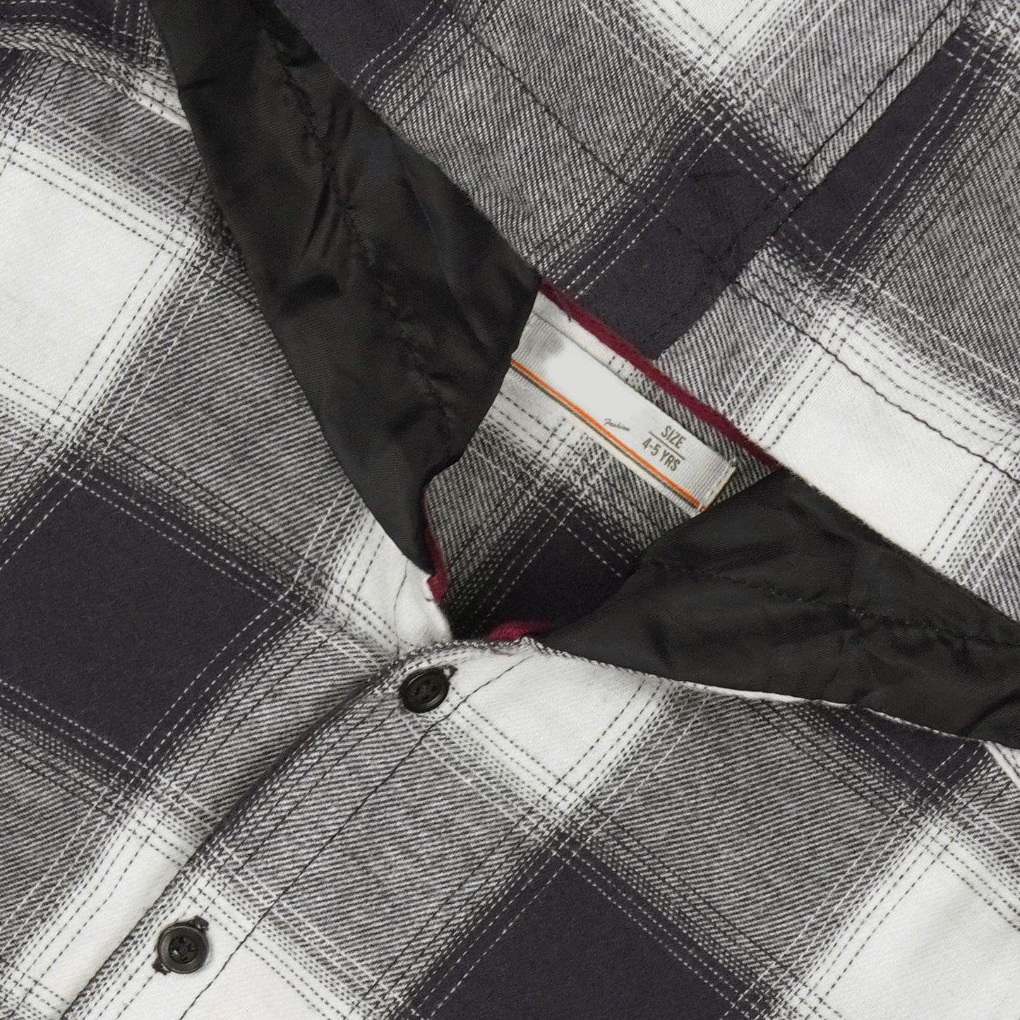 Checkered Grey Flalen Hoodied Shirt