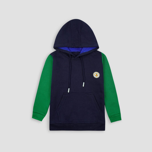 Blue & Green Fleece Hoodie