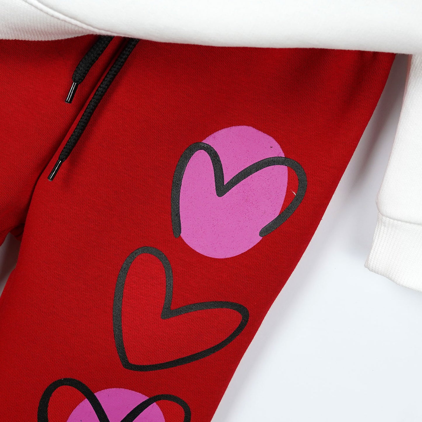 Hearts Fleece Jogger Suits