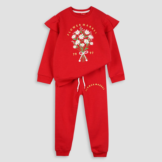 Flower Market Fleece Jogger Suits