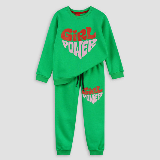 Girl Power Fleece Jogger Suits