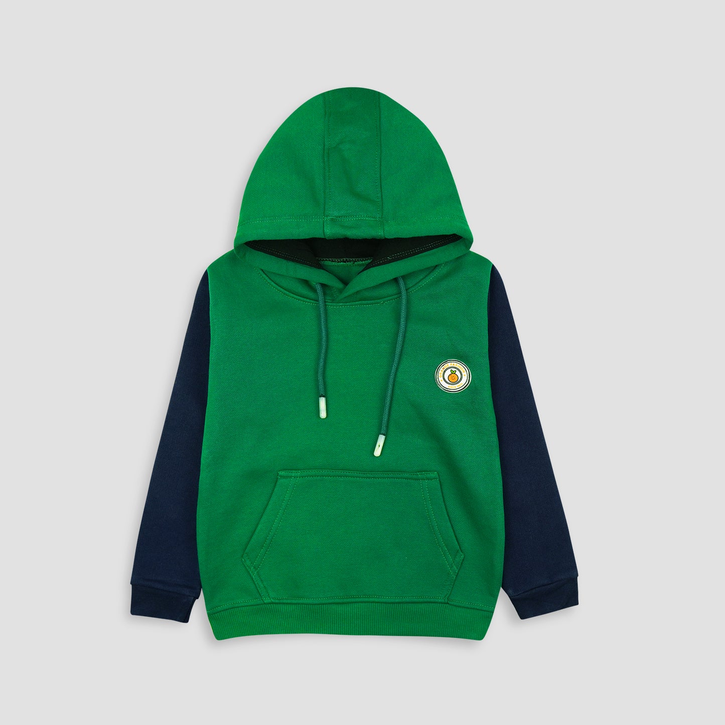 Green & Blue Fleece Hoodie