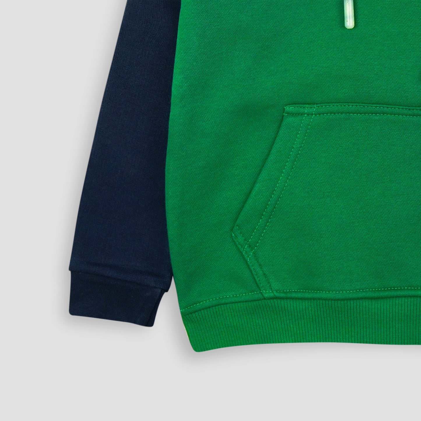 Green & Blue Fleece Hoodie