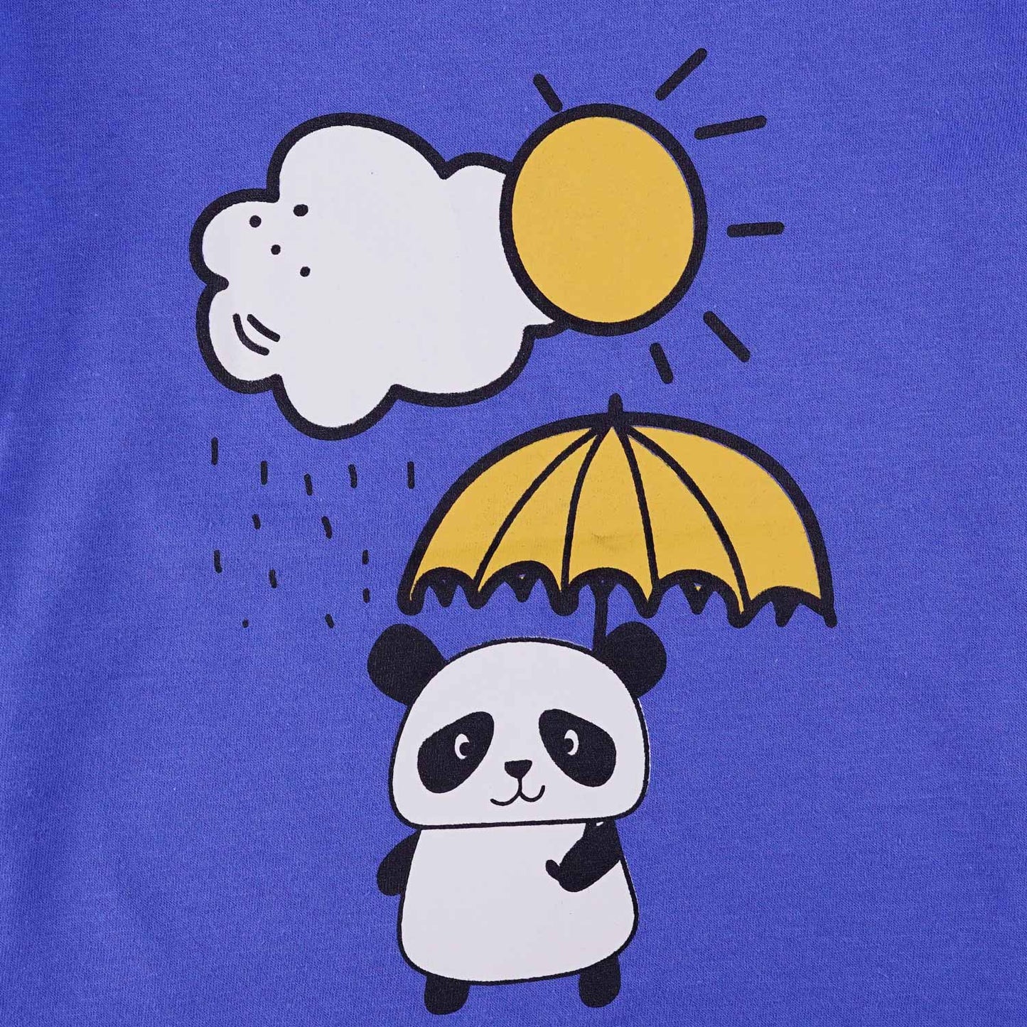 Summer Panda T-Shirt-Blue