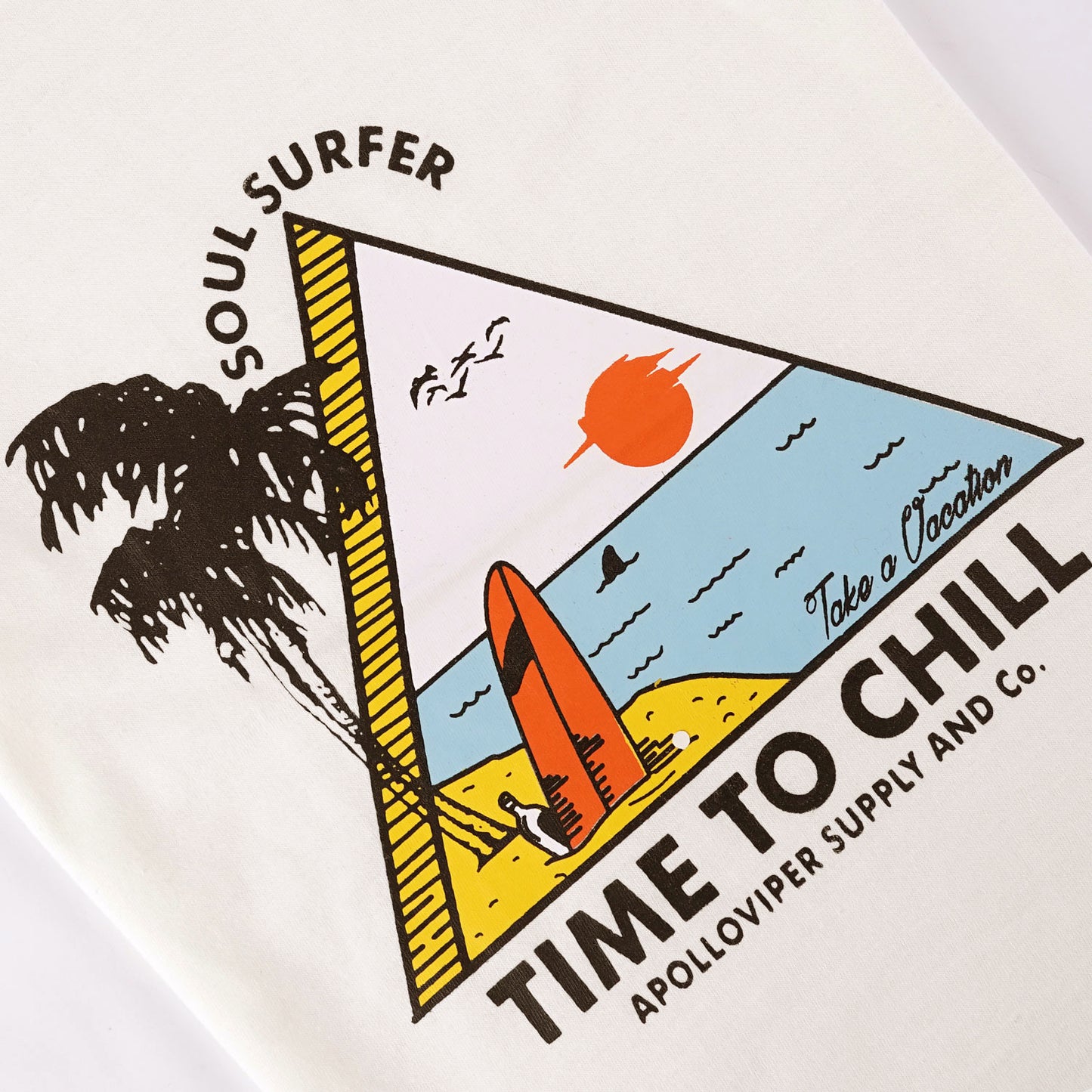 Time to Chill T-Shirt- Off-White