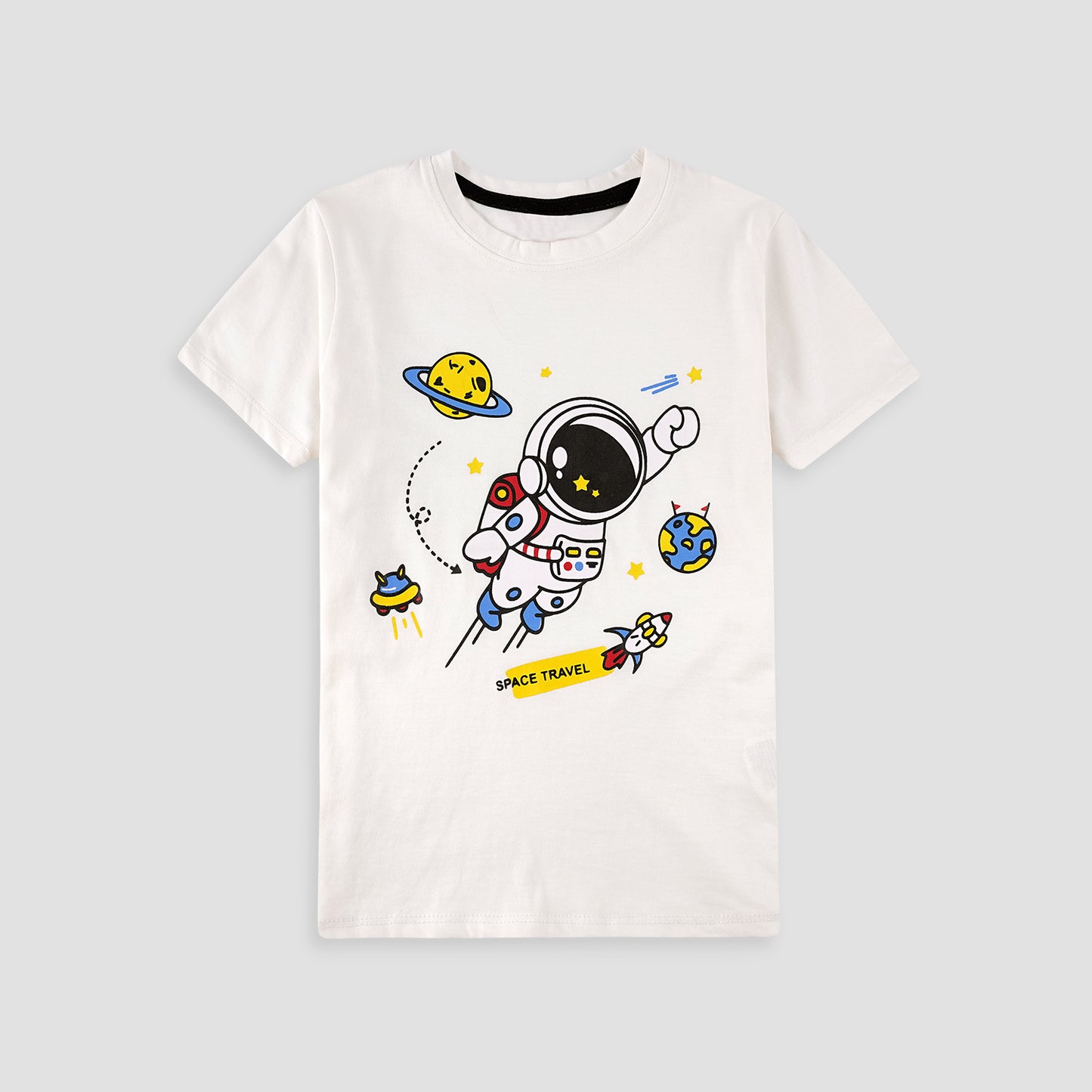 Boys Spaceman T-Shirt-offwhite