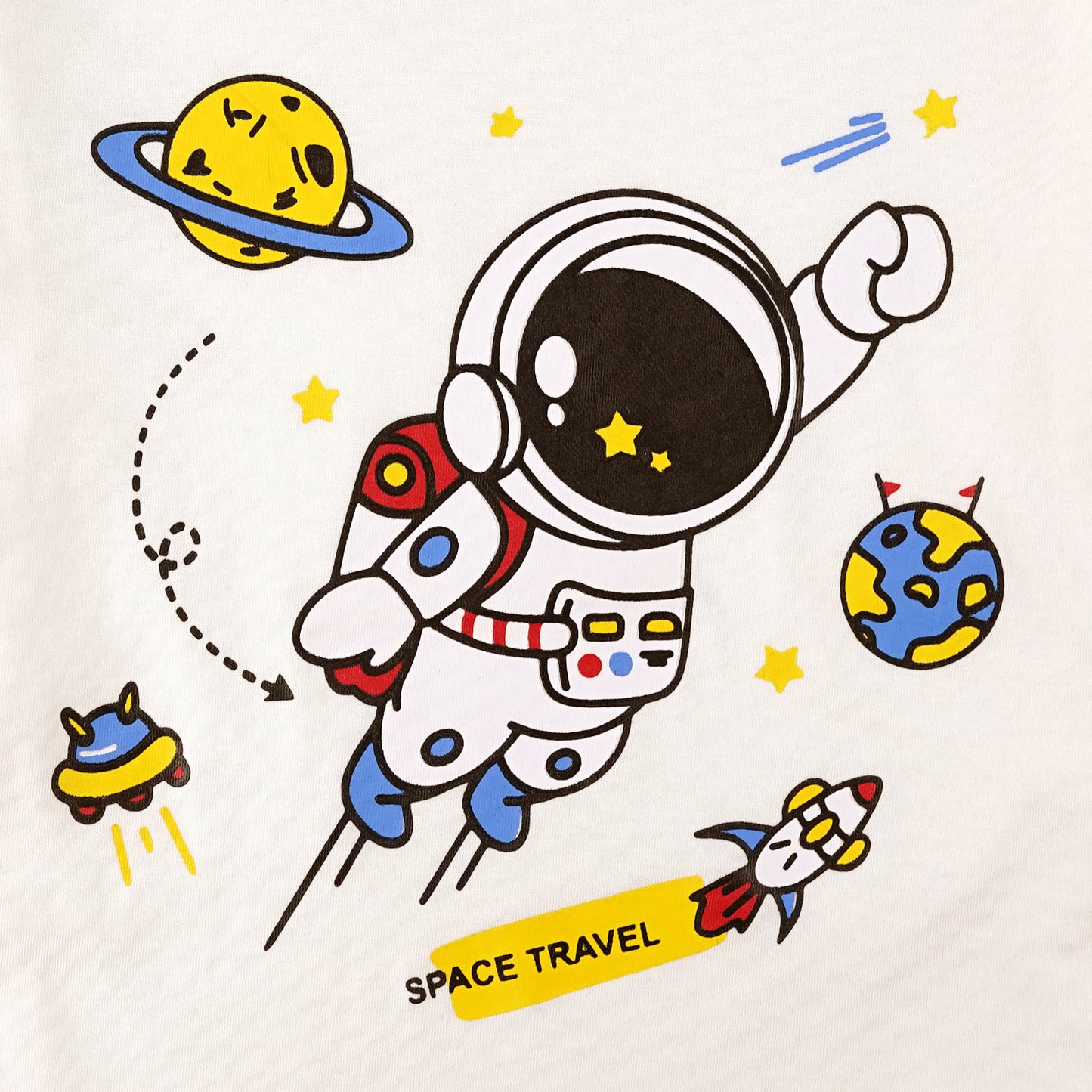 Boys Spaceman T-Shirt-offwhite