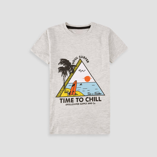 Time to Chill T-Shirt- Grey -TS133